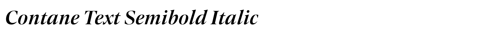 Contane Text Semibold Italic image
